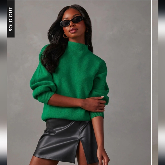 Vici Amsterdam Mock Neck Sweater Size M - Picture 2 of 8